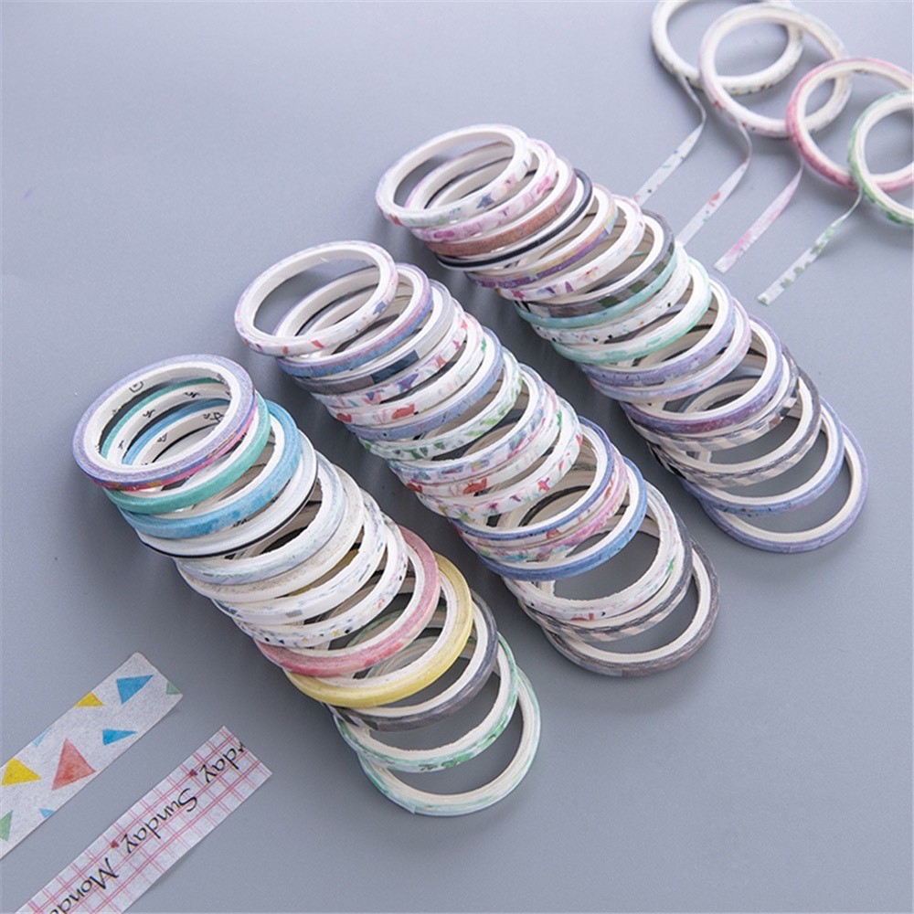 Combo 10 cuộn washi Tape super mini siêu dễ thương - MiuSua