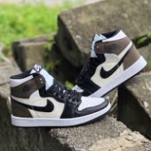 Giày jd nâu cao ✅full box bill✅ Retro High Dark Mo_cha, Giày jd PANDA Phong cách hot 2022