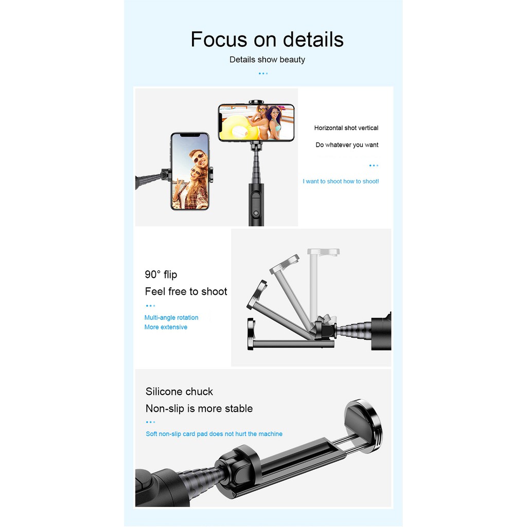 Gậy chụp ảnh không dây kết nối Bluetooth dành cho điện thoại ios Android | BigBuy360 - bigbuy360.vn