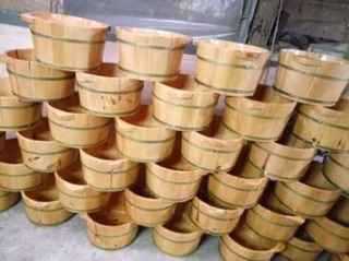 Chậu ngâm chân gỗ