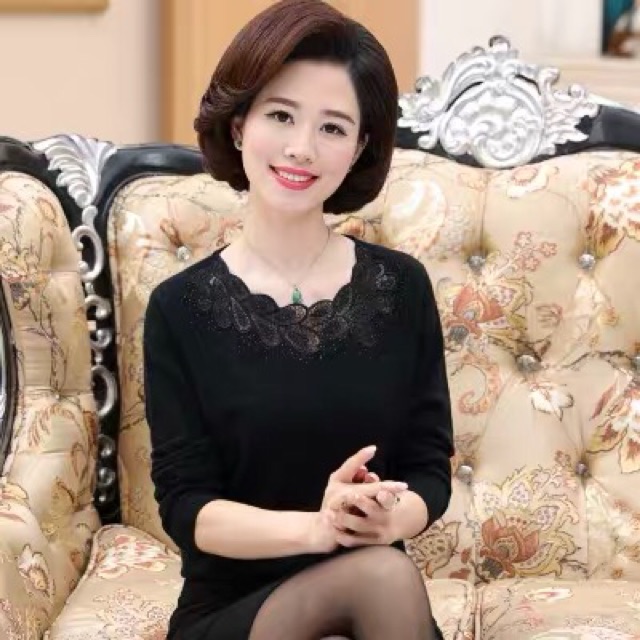 Áo len nữ trung niên | BigBuy360 - bigbuy360.vn