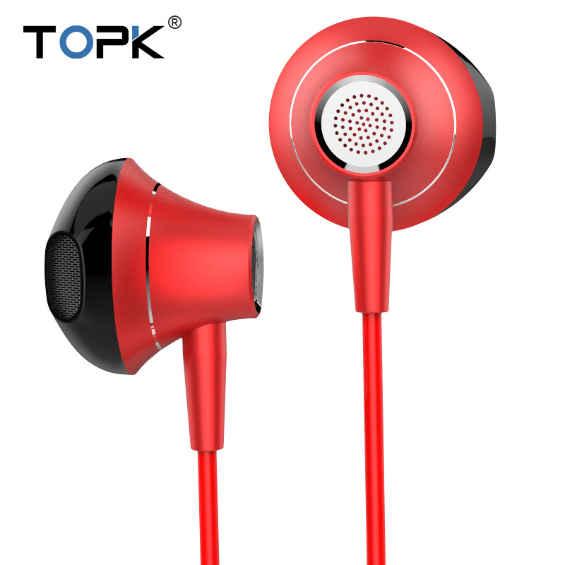 TOPK Tai Nghe Nhét Tai Jack 3.5mm Bass Trầm Có Micro Và Phụ Kiện