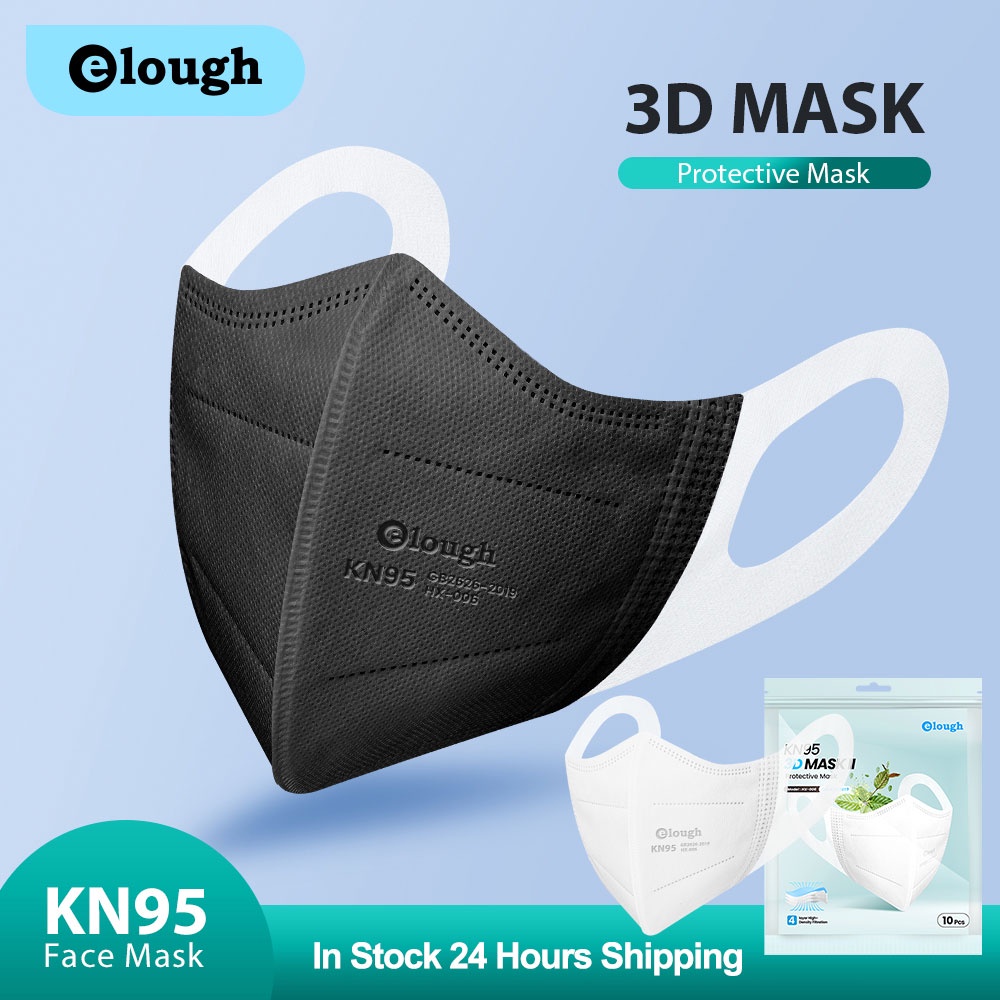 Khẩu Trang 3D Elough KN95 FFP2 FPP2 Chống Bụi 4 Lớp FFP2 Có Thể Tái Sử Dụng Dành Cho Người Lớn