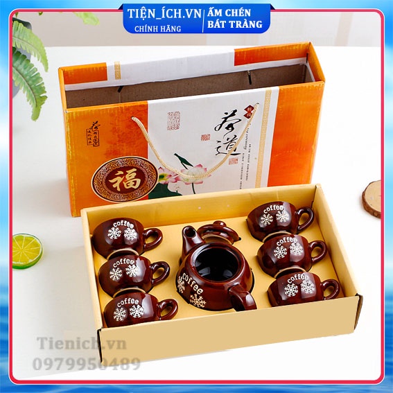 Ấm Chén Bộ Ấm Trà Hoa Văn Cổ Nhật Bản Chất Liệu Gốm Sứ Rẻ Đẹp