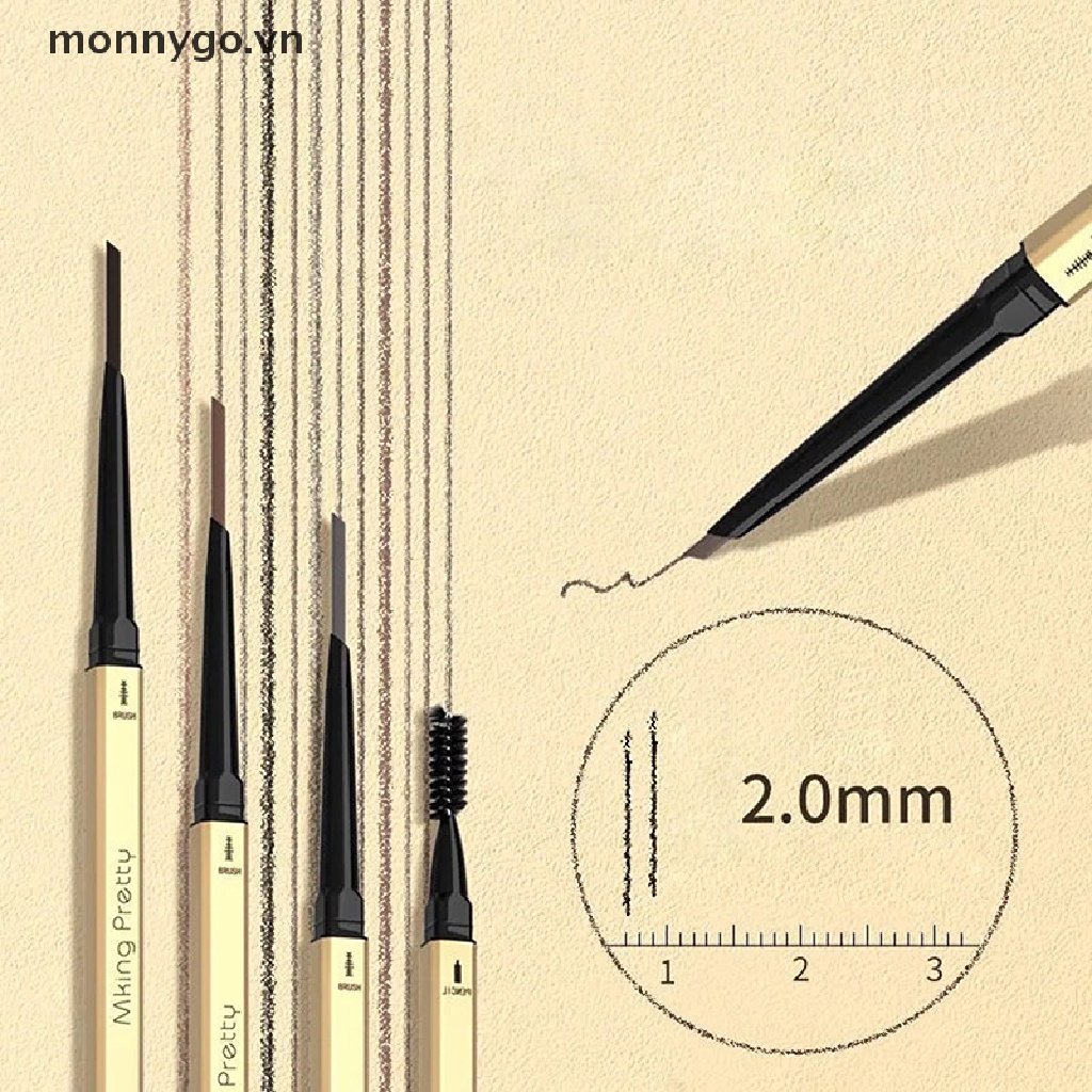 Bút chì kẻ lông mày hai đầu tam giác siêu mịn kháng nước 5 màu tùy chọn
 | BigBuy360 - bigbuy360.vn