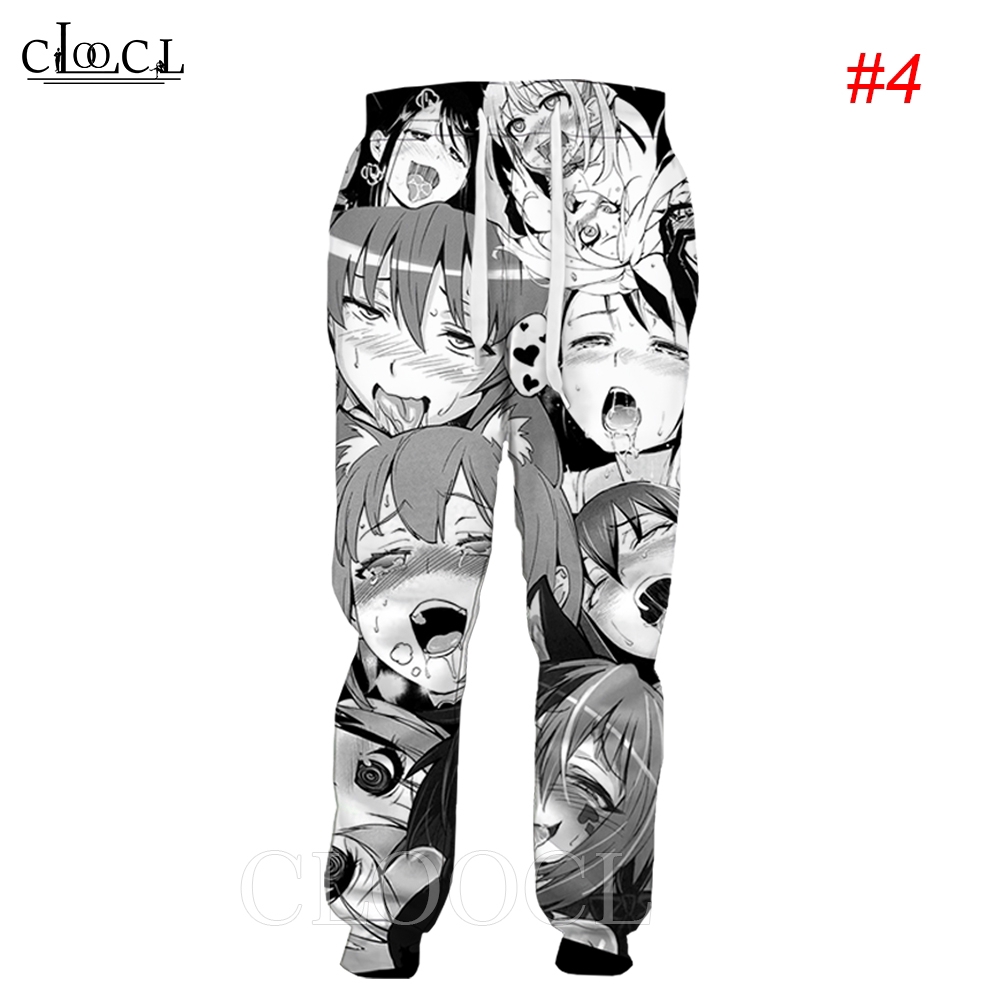 CLOOCL Ahegao Hentai Expression Anime Girl 3D Print Men Jogger Pants
