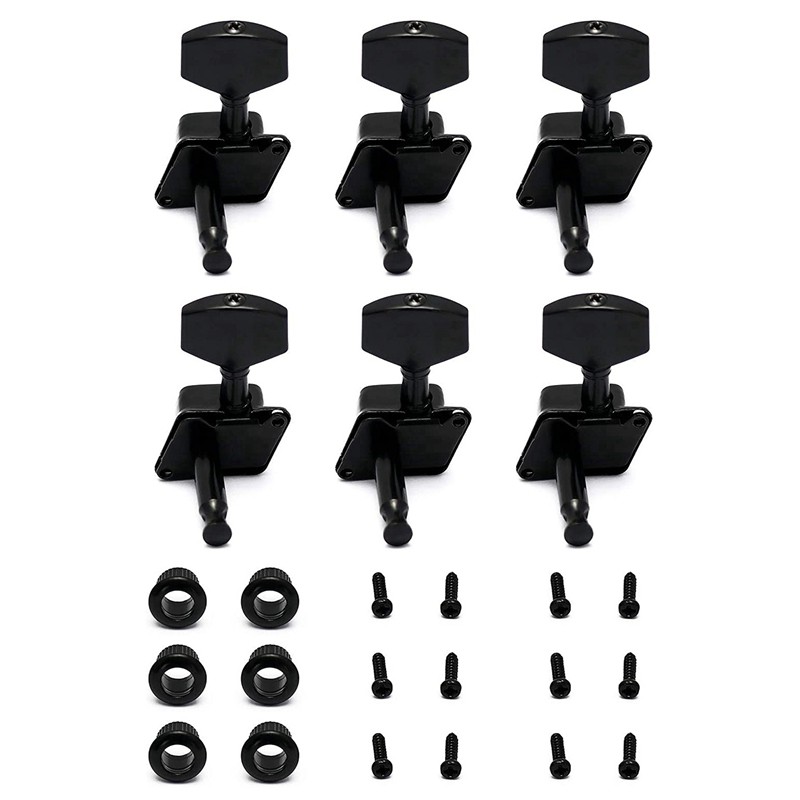 6Pcs String Tuning Pegs Machine Heads Tuners Guitar Parts Replacement