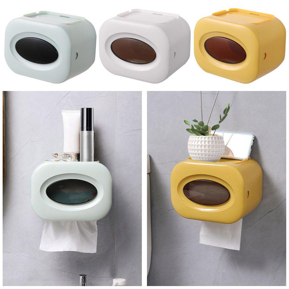 GOGOUP Giá Đỡ Cuộn Giấy Vệ Sinh Gắn Tường Chống Nước Tiện Lợi