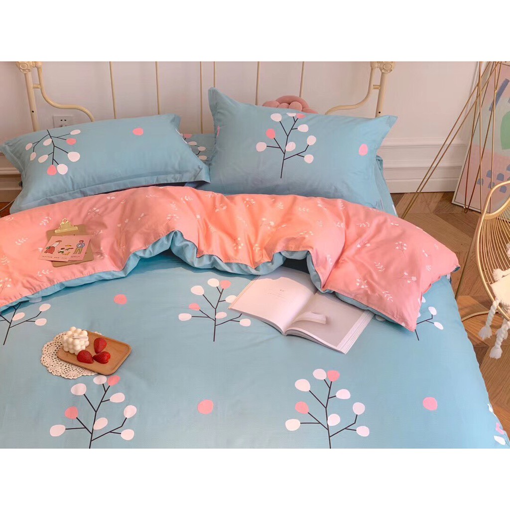 BỘ_CHĂN_GA_GỐI_COTTON_100%_60S_Thỏ_gấu_bedding