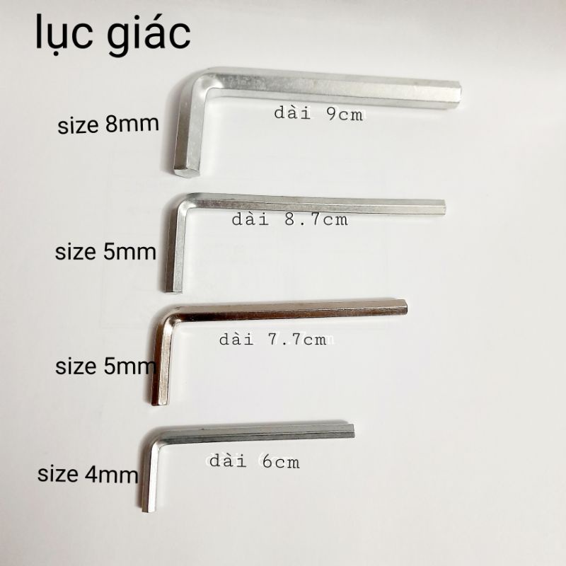 Lục Giác, Lục Lăng Size 8mm- 5mm - 4 m