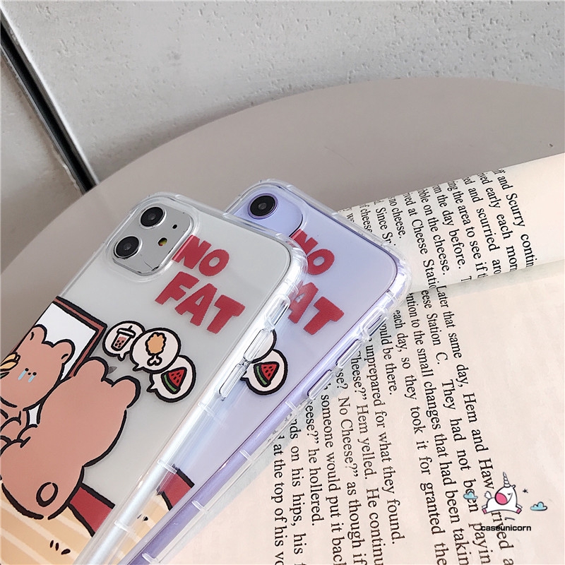 Ốp điện thoại TPU hình gấu dễ thương cho iPhone 7plus 11 Pro Max SE 2020 iPhone 6 6s 7 8 Plus iPhone XR X XS MAX | BigBuy360 - bigbuy360.vn