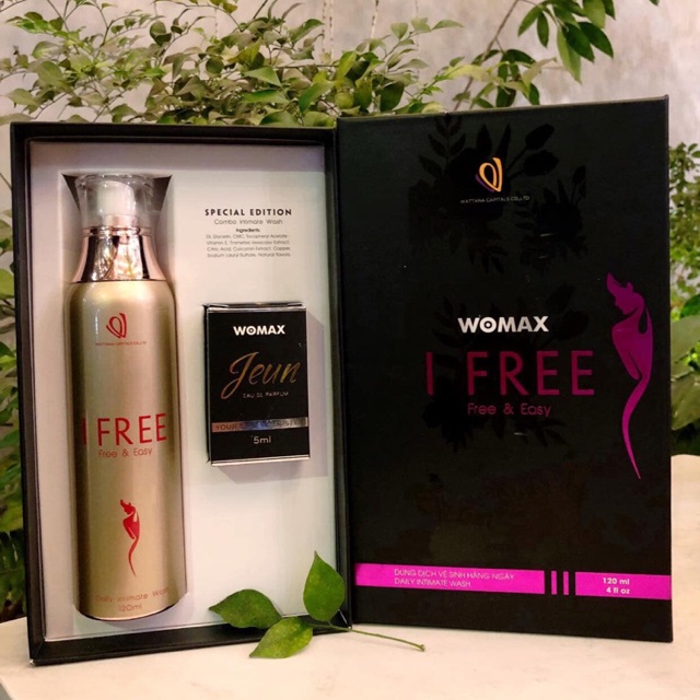 Set dung dịch vệ sinh sinh học làm hồng và se khit IFREE và nước hoa bikini JEUN