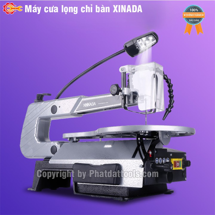 Máy cưa lọng bàn XINNADA-Tặng kèm 40 lưỡi cưa dẹt,40 lưỡi cưa tròn-Hàng chính hãng-Bảo hành 6 tháng