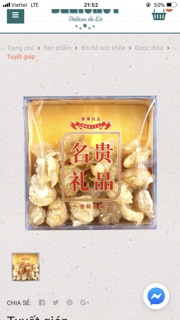 50 gr sâm lát+ 50gr tuyết giáp