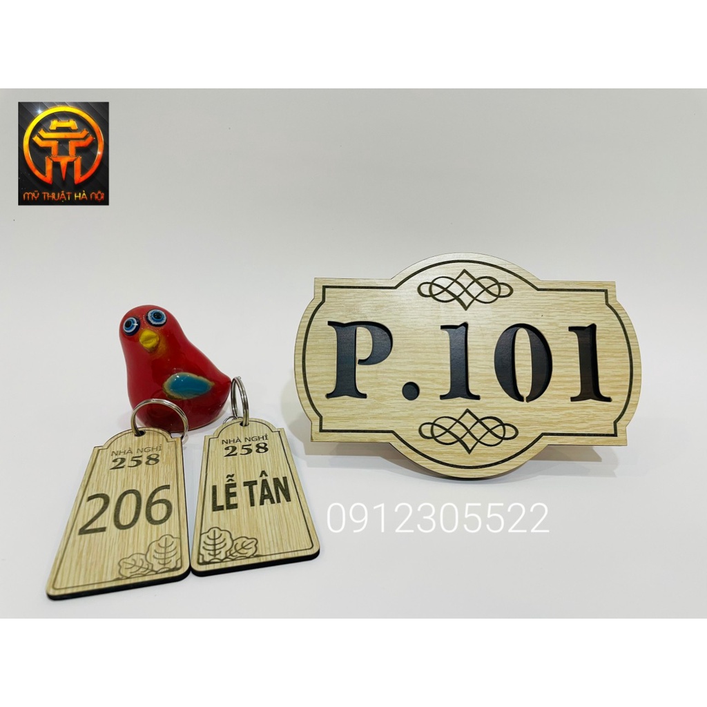 BIỂN SỐ PHÒNG BẰNG GỖ CHO KHÁCH SẠN, CHUNG CƯ GIÁ RẺ NHẤT HÀ NỘI