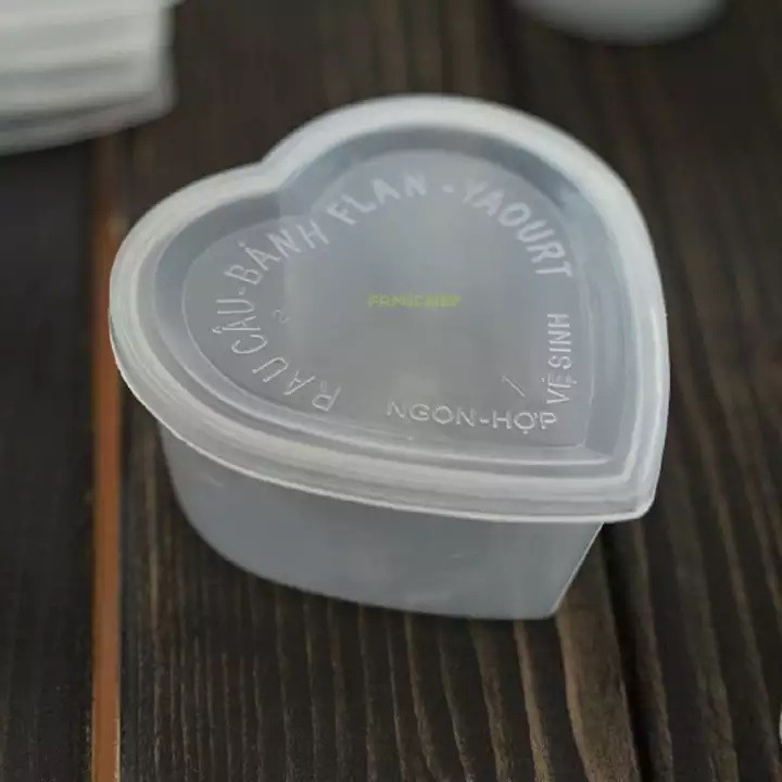 Bộ 50 hộp làm bánh Flan hình trái tim Vĩnh Trường VT001