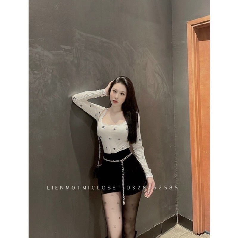 Áo body cổ vuông tôn dáng