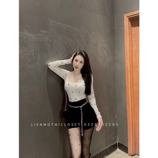 Áo body cổ vuông tôn dáng (kèm ảnh thật Shop chụp )