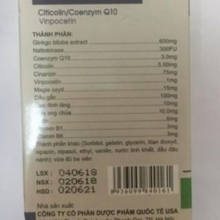 Thuốc bổ não (10 vỉ × 10 viên)