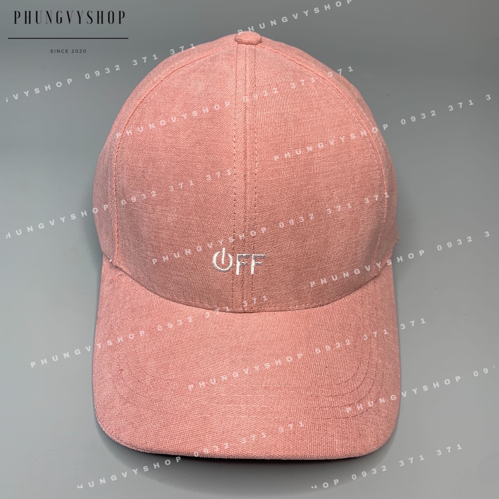 Mũ LƯỠI TRAI NHUNG unisex NAM NỮ- Thêu “OFF” - nón kết
