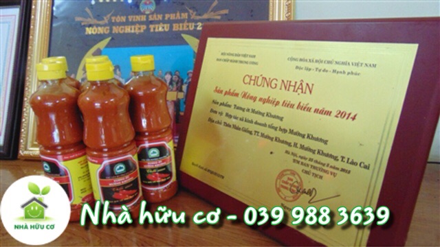 Tương ớt Mường Khương 100ml - 250ml và 500ml - Date: 1/2023 - Nhà Hữu Cơ