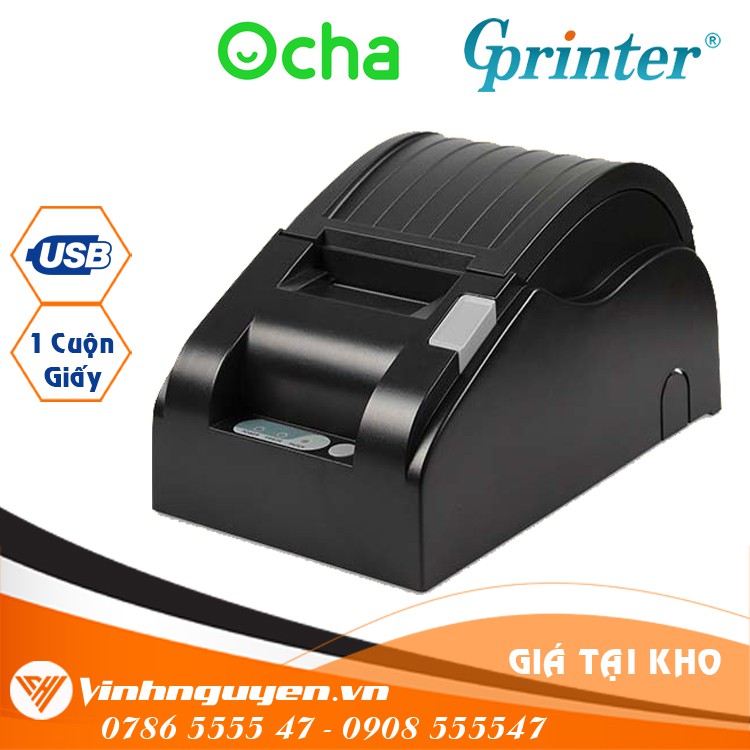 [XẢ KHO 5000 Cái] Máy in hóa đơn không dây OCHA POS GP-5890XIII [LAN+USB]