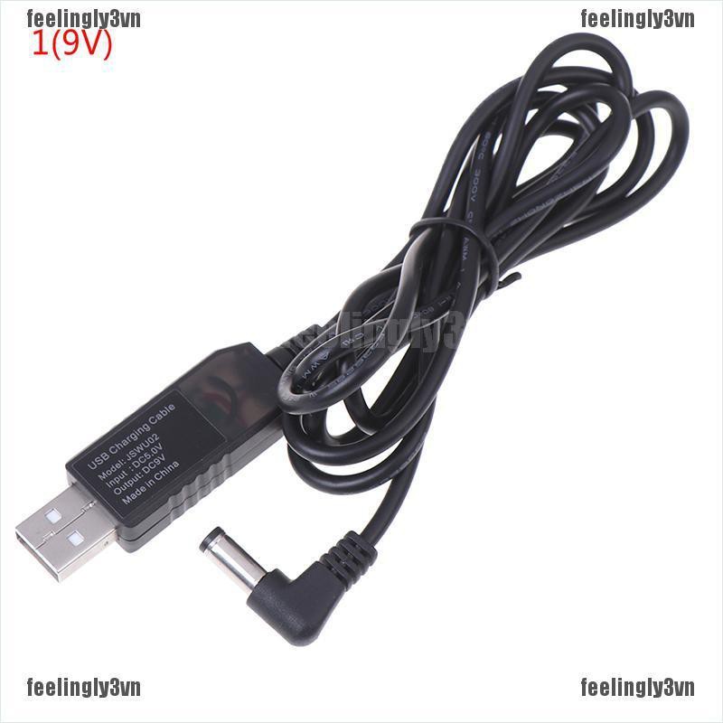❤Ada❤ Cáp ChuyểN ĐổI Từ USB DC 5V Sang DC 9V 12V