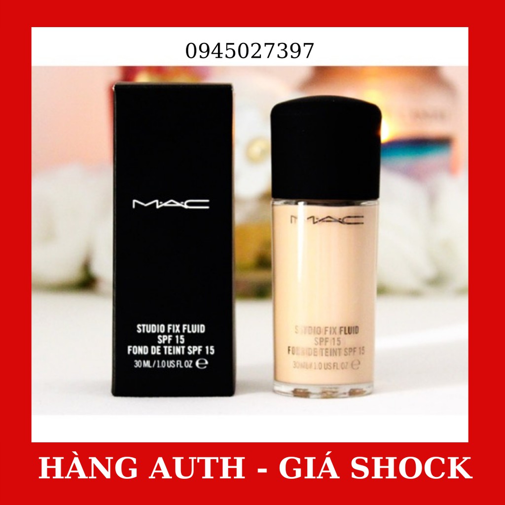 [Hàng Showroom] Kem nền lâu trôi 24h MAC Studio Fix Fluid SPF 15 Foundation