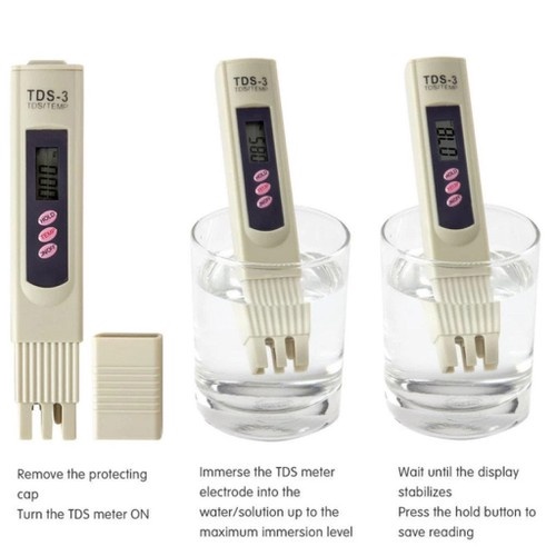 Cách sử dụng máy đo nước sạch, Bút thử nước sạch TDS 3 NHANH - CHÍNH XÁC - BẢO HÀNH UY TÍN 1 ĐỔI 1