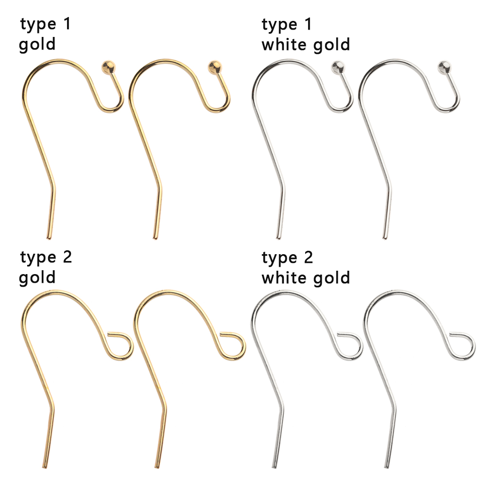 (Hàng Mới Về) Set 20 Móc Khuyên Tai Bằng Đồng Làm Đồ Trang Sức Thủ Công
