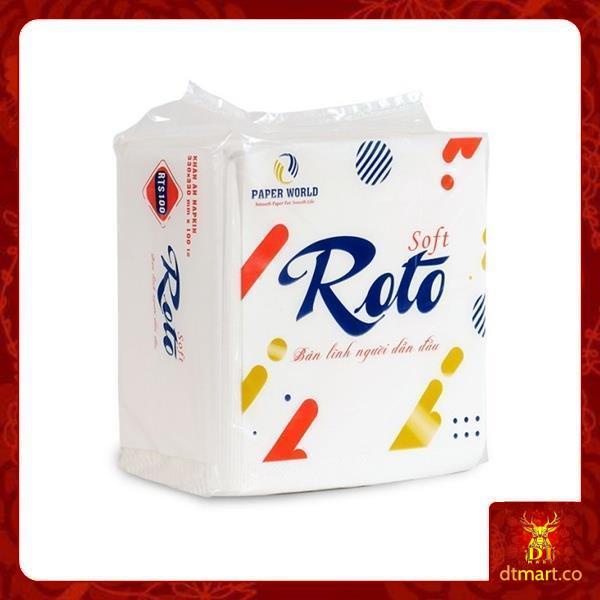 KHĂN GIẤY ĂN NAPKIN ROTO (100 TỜ)