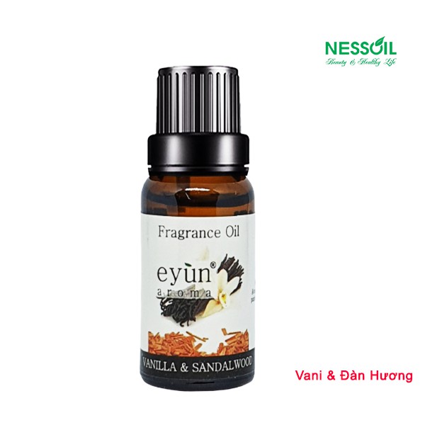 Tinh dầu nước hoa xông phòng hương Vani & gỗ đàn hương 10ml, dùng với máy khuếch tán tinh dầu & đèn xông