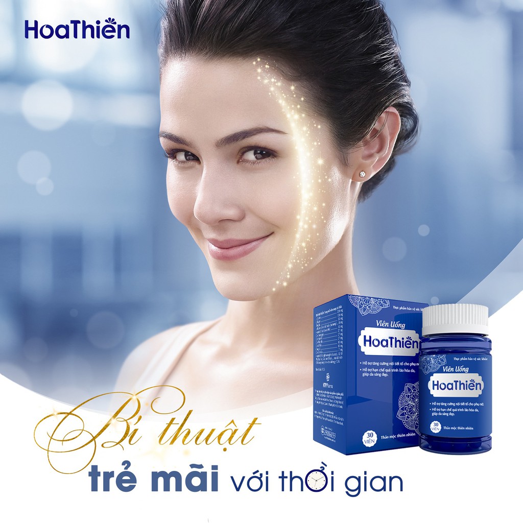 Combo 4 Viên Uống Hoa Thiên Hộp 30 viên | Thế Giới Skin Care