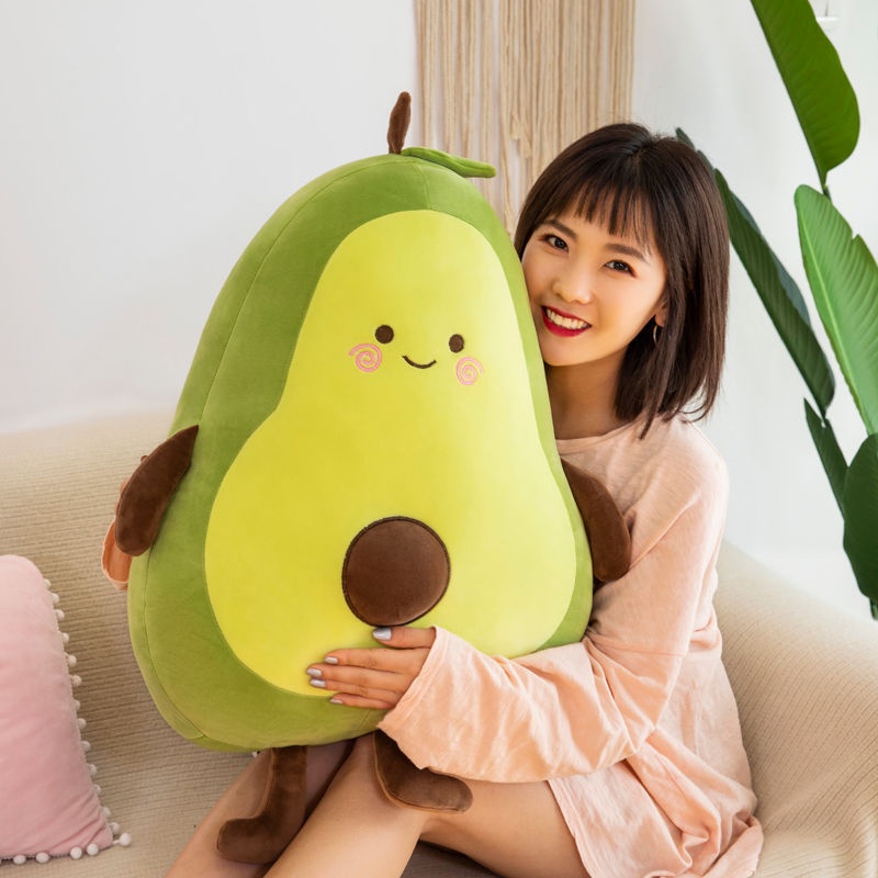 Gấu bông gối ôm bơ mũ có chân,dễ thương Vải nhung mềm mịn 40cm- SANBEO.VN