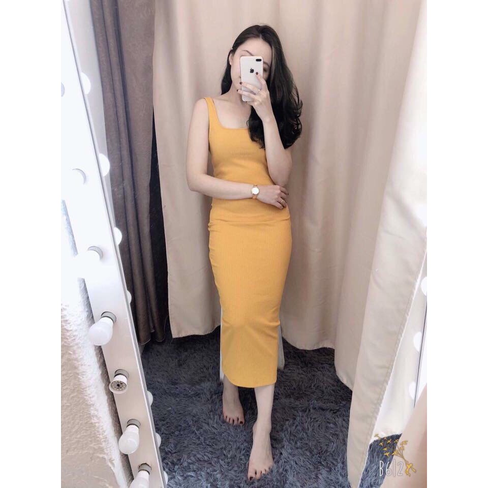 đầm ôm 2 dây