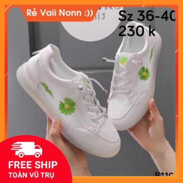 ✔️GIÀY BATA TRẮNG HOA CÚC ĐẾ 7 màu "": |