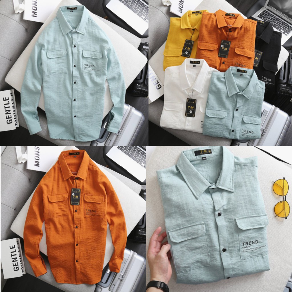 Áo Sơ Mi Nam Vải Đủi ,sơ mi nam vải đủi mềm siêu mát