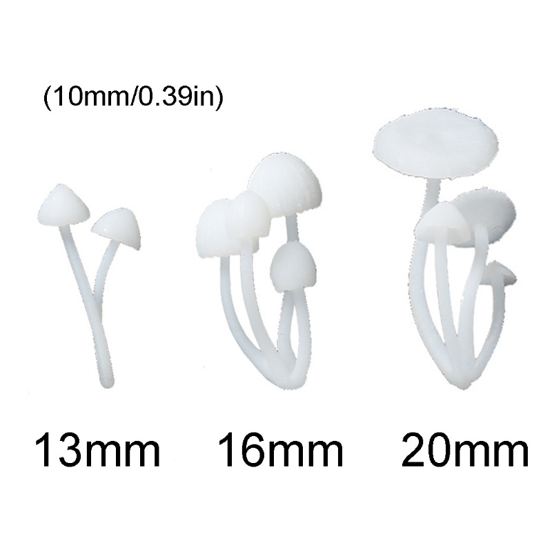 Khuôn silicone làm mô hình mini hình cây nấm/hươu/hươu/hươu/hoa hồng