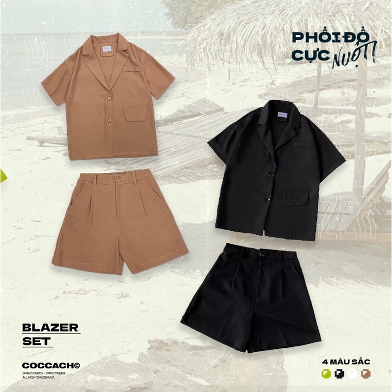 Set bộ Blazer cộc tay CCS68 by COCCACH
