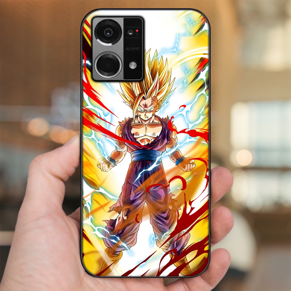 Ốp lưng Oppo Reno 7 4G viền đen in hình Gohan Dragon Ball