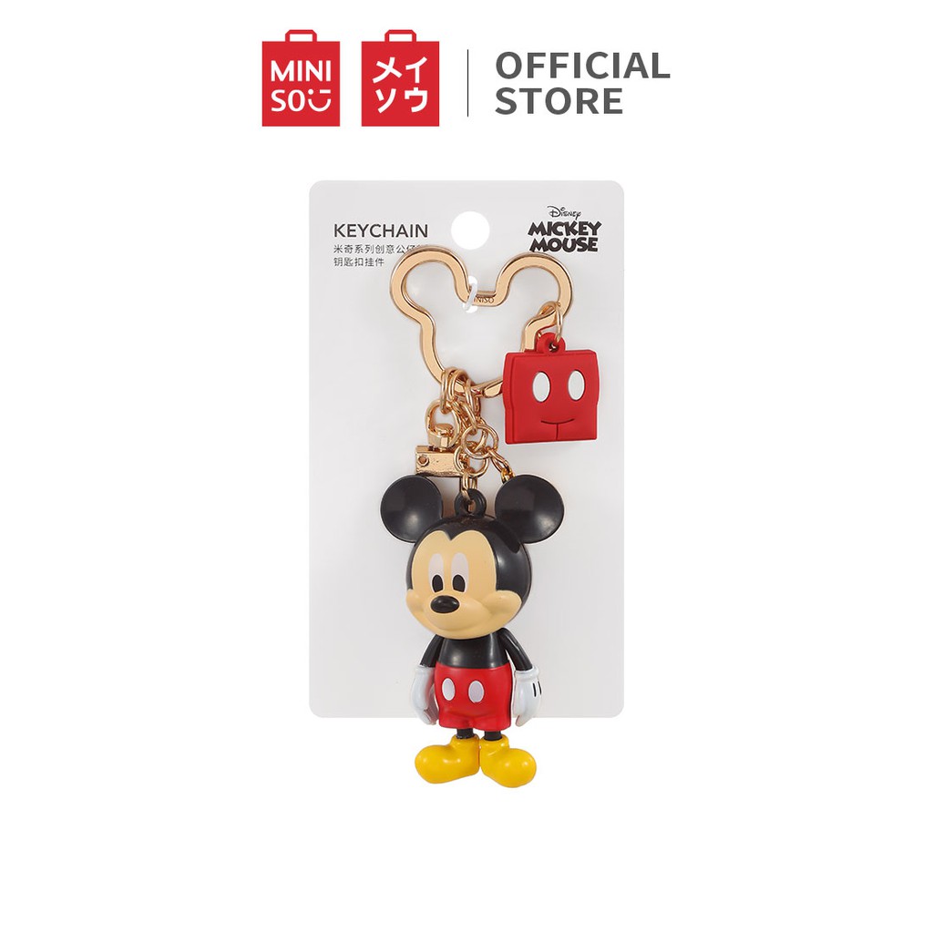 Móc khóa trang trí Miniso x Disney Mặt dây chuyền chìa khóa sang trọng móc chìa khóa