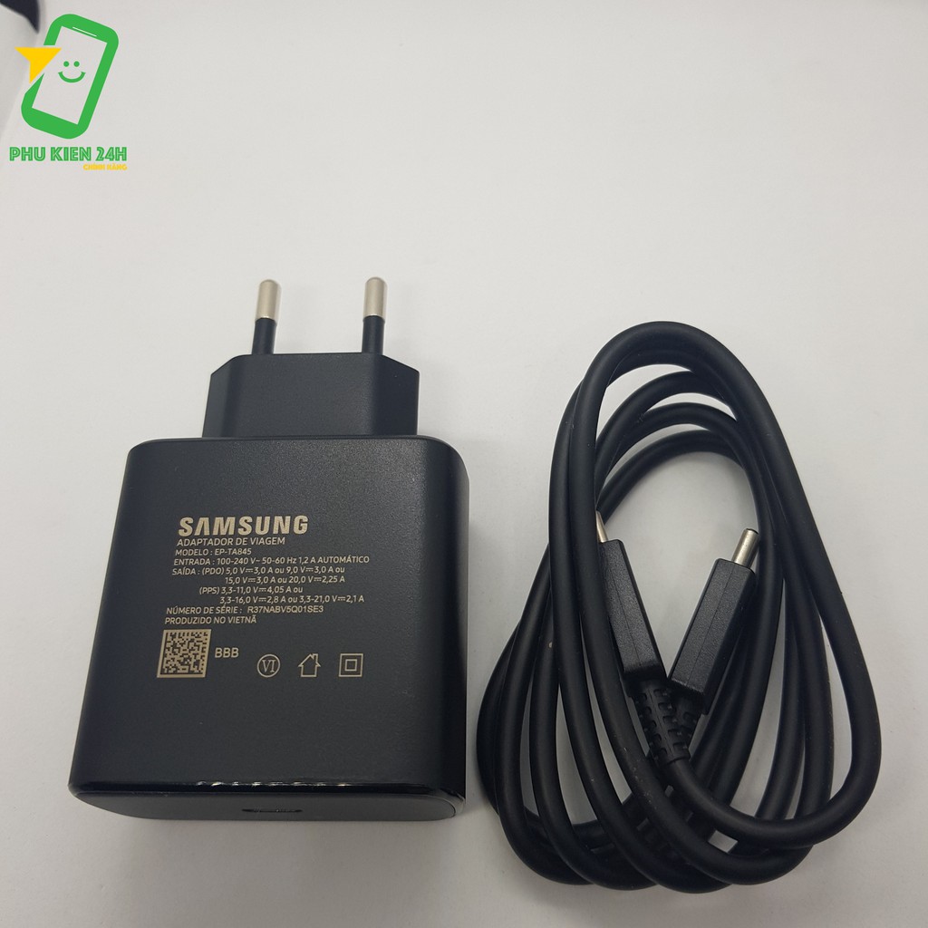 Sạc Nhanh 45W Samsung - Super Fast Charging - Bản Xuất Thị Trường Mỹ [Chính Hãng, Bảo Hành 1 đổi 1]