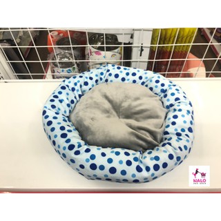 đệm tròn chấm bi (40cm) dành cho chó mèo