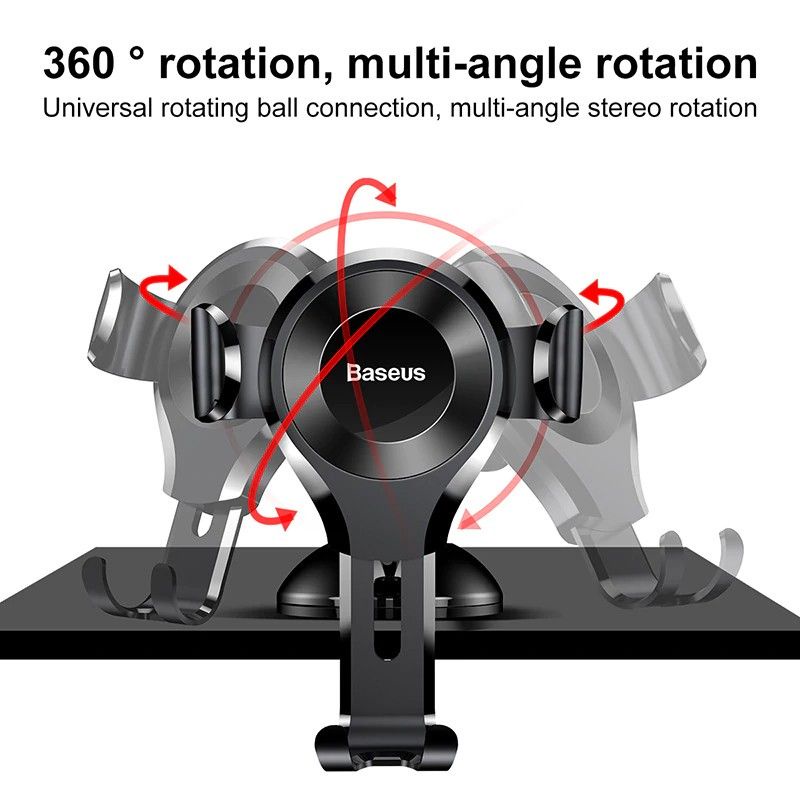 Giá đỡ điện thoại trên ô tô hít chân không Baseus Osculum Type Gravity