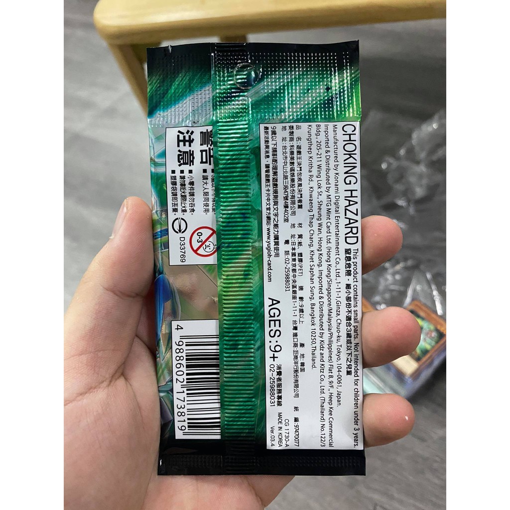 [ Dưa Hấu Yugioh ] Túi thẻ bài DP25 Duelist Pack: Duelists of Whirlwind Pack  - 1 Pack 5 lá bài - Sản xuất tại Nhật Bản