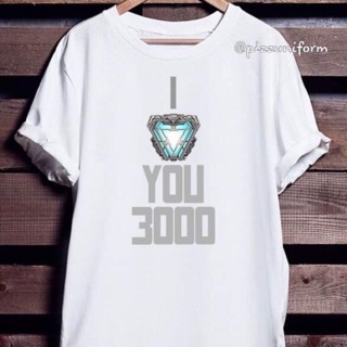 Áo phông i love you 3000 chữ phản quang ironman