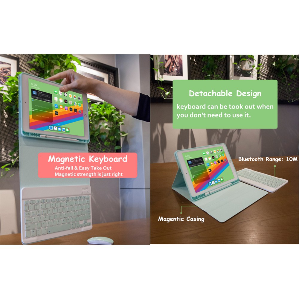 Bàn phím + chuột không dây 7/10 inch cho iPad 9.7 Air2 Air3 10.2 iPad 7th Gen iPad | BigBuy360 - bigbuy360.vn