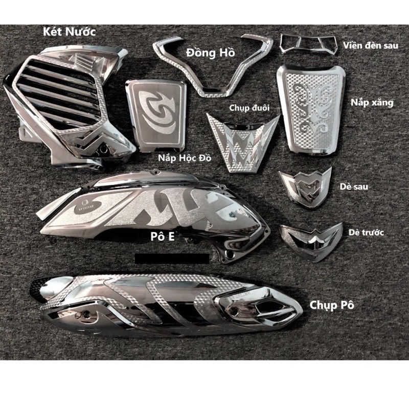 Ốp Trang Trí Xe NVX-V2 155 VVA Mạ crom 2021