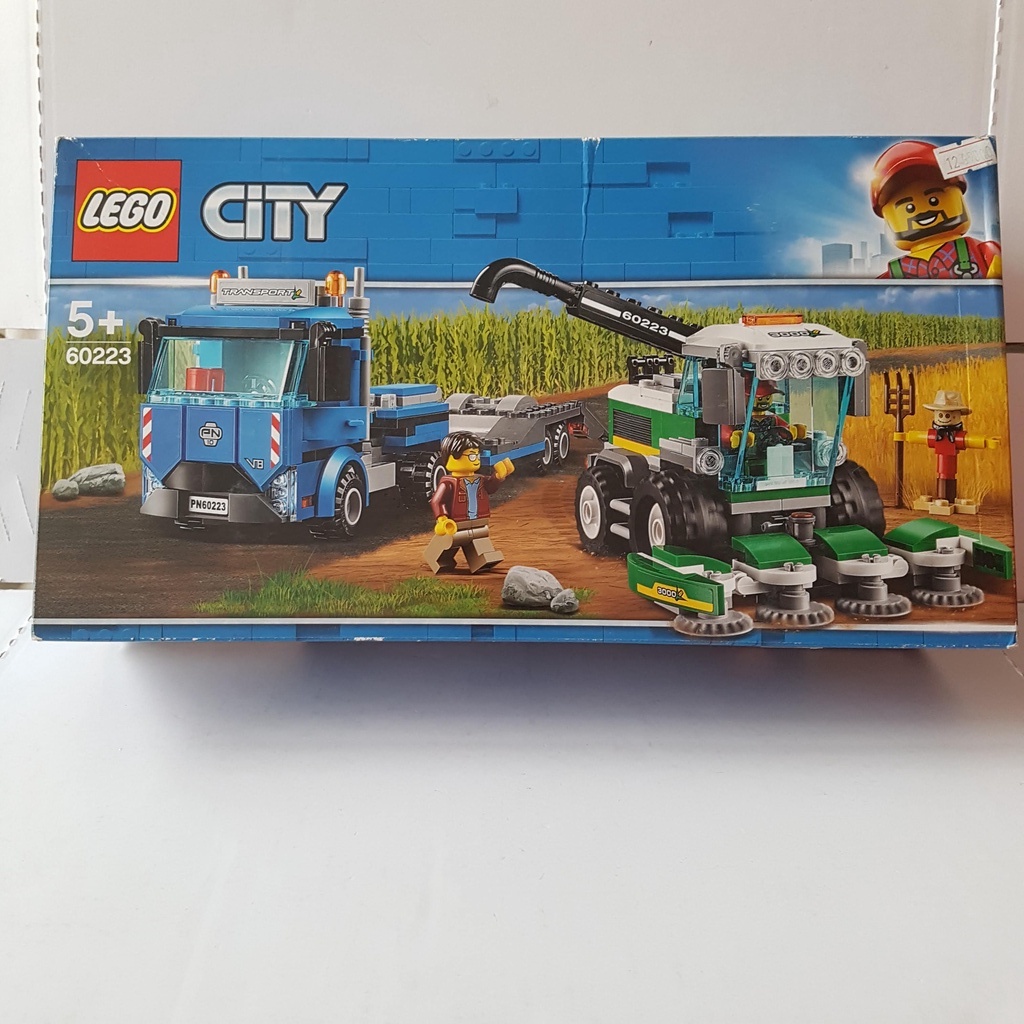 Đồ chơi lắp ráp Lego chính hãng - Lego city, xe container và máy gặt - Lego 60223