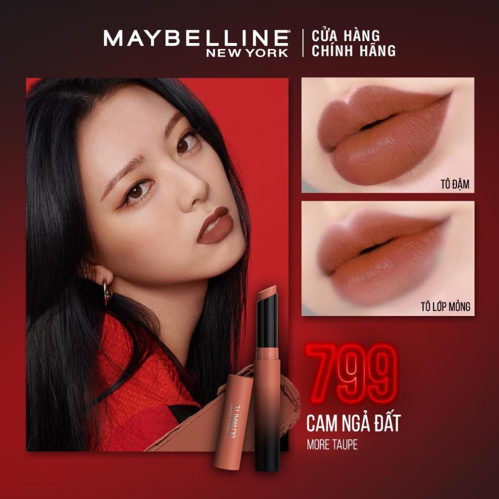 Son Lì Mịn Môi Siêu Nhẹ Cao Cấp Maybelline New York Color Sensational Ultimatte 1.7g ZKM